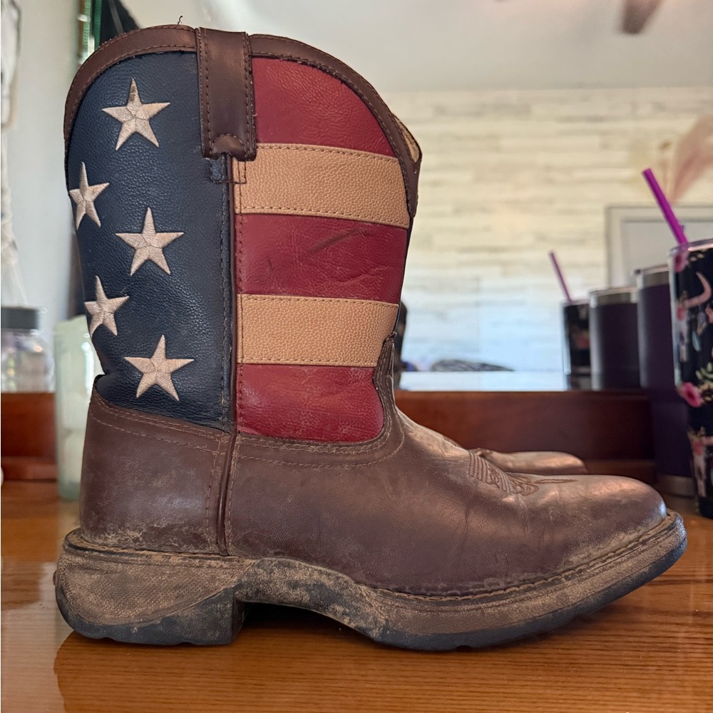 Durango Patriotic Cowboy Boots with Stars and Stripes